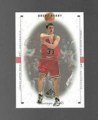Brent Barry Basketball Cards 1998 SP Authentic Prices