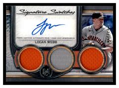 Logan Webb Baseball Cards 2023 Topps Museum Collection Signature Swatches Triple Relic Prices