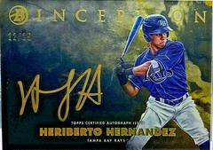 Heriberto Hernandez [Gold Ink Auto] #ISS-HH Baseball Cards 2021 Bowman Inception Prices