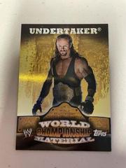 The Undertaker #W12 Wrestling Cards 2010 Topps WWE World Championship Material Prices
