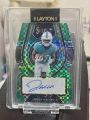 Jaylen Waddle [Green Die Cut] #RS-JWA Football Cards 2021 Panini Select Rookie Signatures Prices
