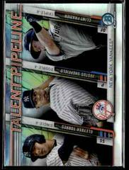 Gleyber Torres, Justus Sheffield, Clint Frazier Baseball Cards 2017 Bowman Talent Pipeline Prices