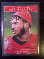 D'andre Swift #AG-10 Football Cards 2020 Sage Hit Art Gallery Prices