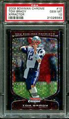 Tom Brady [Xfractor] Football Cards 2009 Bowman Chrome Prices