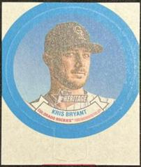 Kris Bryant #HN1 Baseball Cards 2022 Topps Heritage 1973 Candy Lids Prices