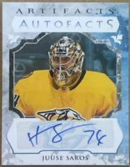 Juuse Saros Hockey Cards 2023 Upper Deck Artifacts Autograph Facts Prices