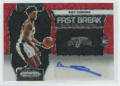 Sidy Cissoko [Red] #8 Basketball Cards 2023 Panini Prizm Fast Break Rookie Autograph Prices