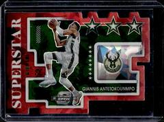 Giannis Antetokounmpo [Red Ice] Basketball Cards 2021 Panini Contenders Optic Superstars Prices