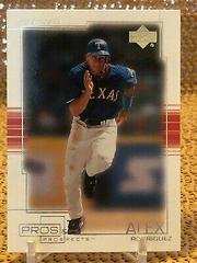Alex Rodriguez Baseball Cards 2001 Upper Deck Pros & Prospects Prices