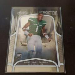 Ahmad 'Sauce' Gardner #INT-18 Football Cards 2022 Panini Absolute Introductions Prices