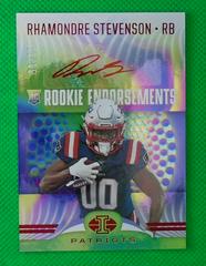 Rhamondre Stevenson [Red] #RE-36 Football Cards 2021 Panini Illusions Rookie Endorsements Autographs Prices