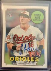 Austin Hays [Red Ink] Baseball Cards 2018 Topps Heritage Real One Autographs Prices