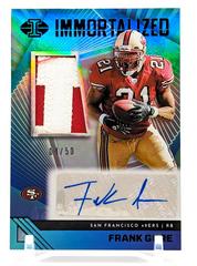 Frank Gore [Black] #18 Football Cards 2023 Panini Illusions Immortalized Jersey Autograph Prices