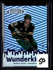Marco Rossi [Blue] #W-16 Hockey Cards 2022 Upper Deck Stature Wunderkind Prices