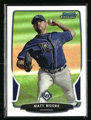 Matt Moore [Blue Refractor] #6 Baseball Cards 2013 Bowman Chrome Prices