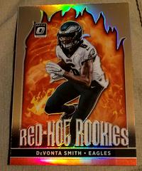 DeVonta Smith #RHR-3 Football Cards 2021 Panini Donruss Optic Red Hot Rookies Prices