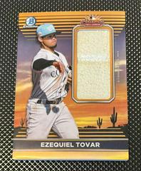 Ezequiel Tovar [Orange] Baseball Cards 2022 Bowman Chrome AFL Relics Prices
