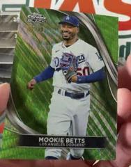 Mookie Betts [Green Refractor] #1 Baseball Cards 2024 Topps Chrome Black Prices