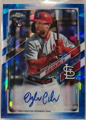 Dylan Carlson #RA-DC Baseball Cards 2021 Topps Chrome Sapphire Rookie Autographs Prices