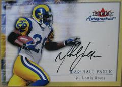 Marshall Faulk Football Cards 2000 Fleer Autographics Prices