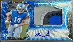 Amon Ra St. Brown [Freshman Fabric Signature Blue Etch] #228 Football Cards 2021 Panini Certified Prices