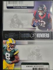 Nico Collins, Amari Rodgers #RN-NCO Football Cards 2021 Panini Contenders Round Numbers Dual Prices