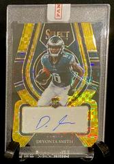 DeVonta Smith [Gold Die Cut] #RS-DVS Football Cards 2021 Panini Select Rookie Signatures Prices