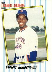Dwight Gooden #20 Baseball Cards 1987 Fleer League Leaders Prices