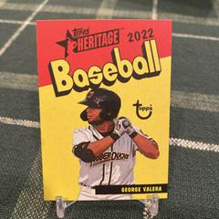 George Valera Baseball Cards 2022 Topps Heritage Minor League 1973 Pack Cover Prices