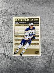 Tage Thompson [Gold] Hockey Cards 2023 Upper Deck Stat Box Fillers Prices