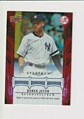 Derek Jeter [Red] #DJ97 Baseball Cards 2008 Upper Deck Spectrum Jeter Retrospectrum Prices