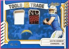 Justin Herbert [Prime] #TTD-1 Football Cards 2022 Panini Absolute Tools of the Trade Double Prices