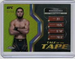 Islam Makhachev [Gold Refractor] #TFT-10 Ufc Cards 2024 Topps Chrome UFC Tale of the Tape Prices