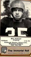 Bill Dudley Football Cards 1975 Fleer Hall of Fame Prices