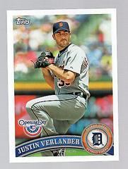 Justin Verlander #188 Baseball Cards 2011 Topps Opening Day Prices