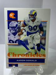 Aaron Donald [Orange] #46 Football Cards 2021 Panini Chronicles Prices