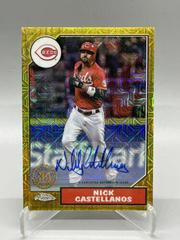 Nick Castellanos [Autograph] #T87C2-26 Baseball Cards 2022 Topps Silver Pack 1987 Chrome Series 2 Prices