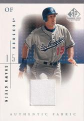 Shawn Green #SG Baseball Cards 2001 SP Game Used Authentic Fabric Prices