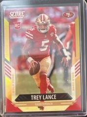 Trey Lance [Gold Zone] #404 Football Cards 2021 Panini Chronicles Score Update Rookies Prices