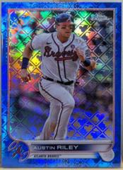 Austin Riley [Blue] #28 Baseball Cards 2022 Topps Chrome Logofractor Prices