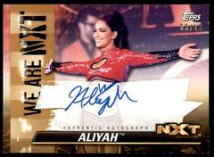 Aliyah [Gold] #A-AL Wrestling Cards 2021 Topps WWE We Are NXT Autographs Prices