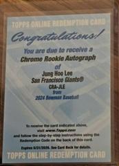 Jung hoo Lee #CRA-JLE Baseball Cards 2024 Bowman Chrome Rookie Autograph Prices