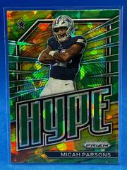 Micah Parsons [Green Ice] #H-15 Football Cards 2022 Panini Prizm Hype Prices