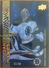 Jeremy Swayman [Gold] #OR-5 Hockey Cards 2021 SPx UD Black Obsidian Rookies Prices