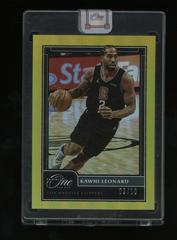 Kawhi Leonard [Gold] Basketball Cards 2020 Panini One and One Prices