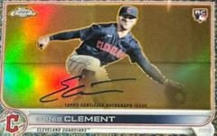 Ernie Clement [Blue] #GEA-EC Baseball Cards 2022 Topps Gilded Collection Chrome Gold Etch Autographs Prices