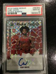 Coby White Basketball Cards 2019 Panini Mosaic Rookie Autographs Prices