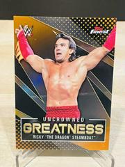 Ricky 'The Dragon' Steamboat [Black Autograph] Wrestling Cards 2021 Topps Finest WWE Uncrowned Greatness Prices