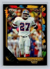 Steve Atwater [10 Stripe] Football Cards 1991 Wild Card Prices