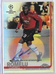 Romelu Lukaku [Autograph Red Wave Refractor] Soccer Cards 2018 Topps Chrome UEFA Champions League Prices